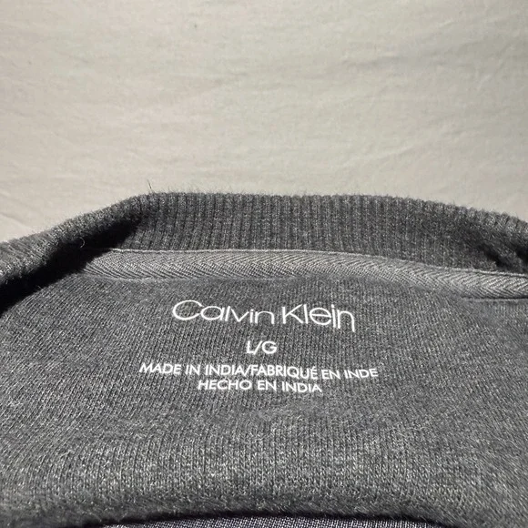 Calvin Klein Sweatshirt CK Jeans Black Embroidered Made In USA Size L - Picture 5 of 11